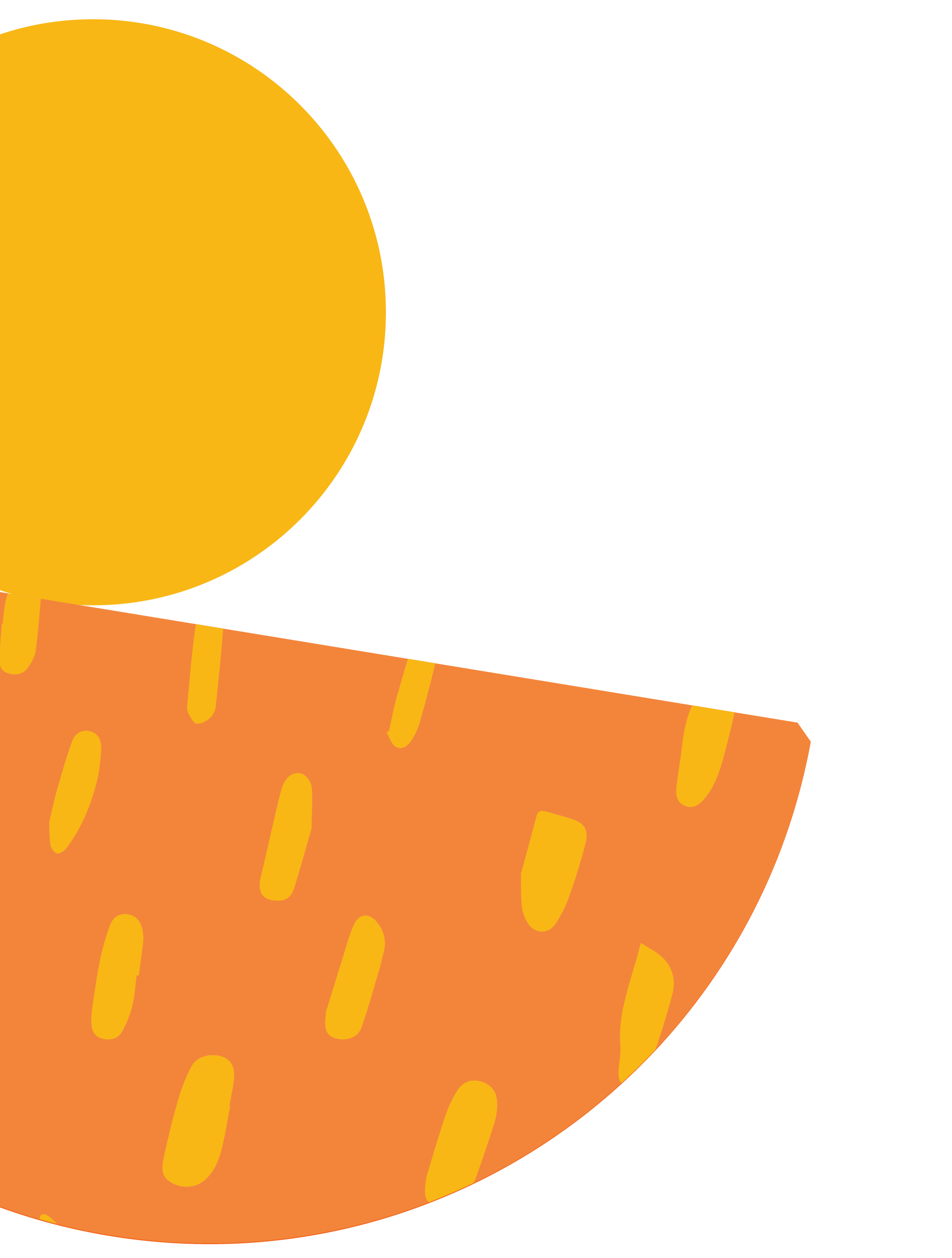 abstract orange and yellow shapes