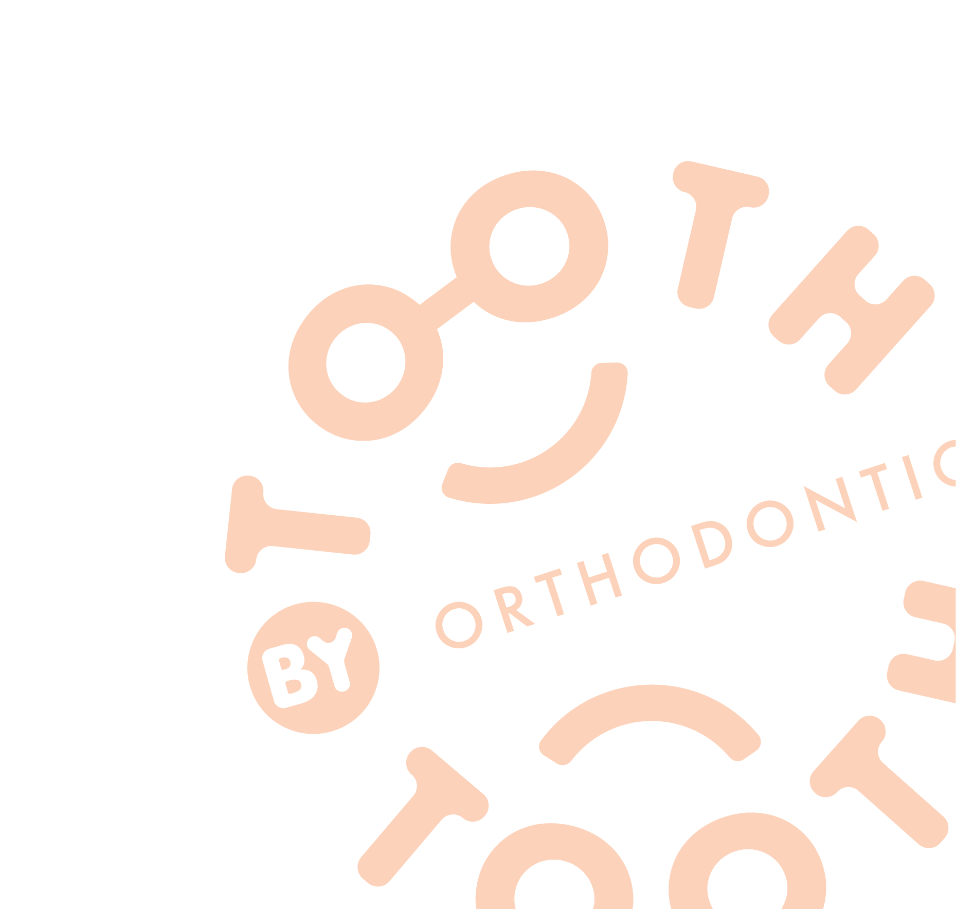 orange transparent logo for tooth by tooth orthodontics